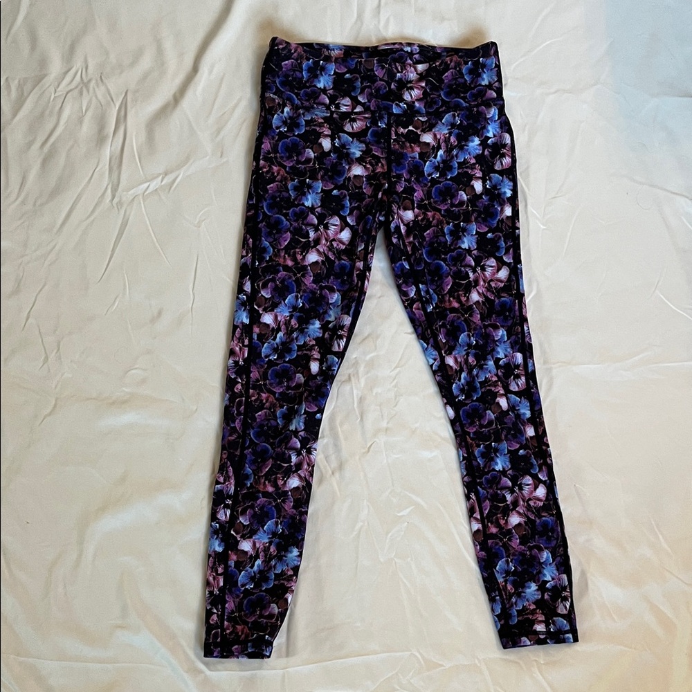 Fabletics Purple Floral Leggings